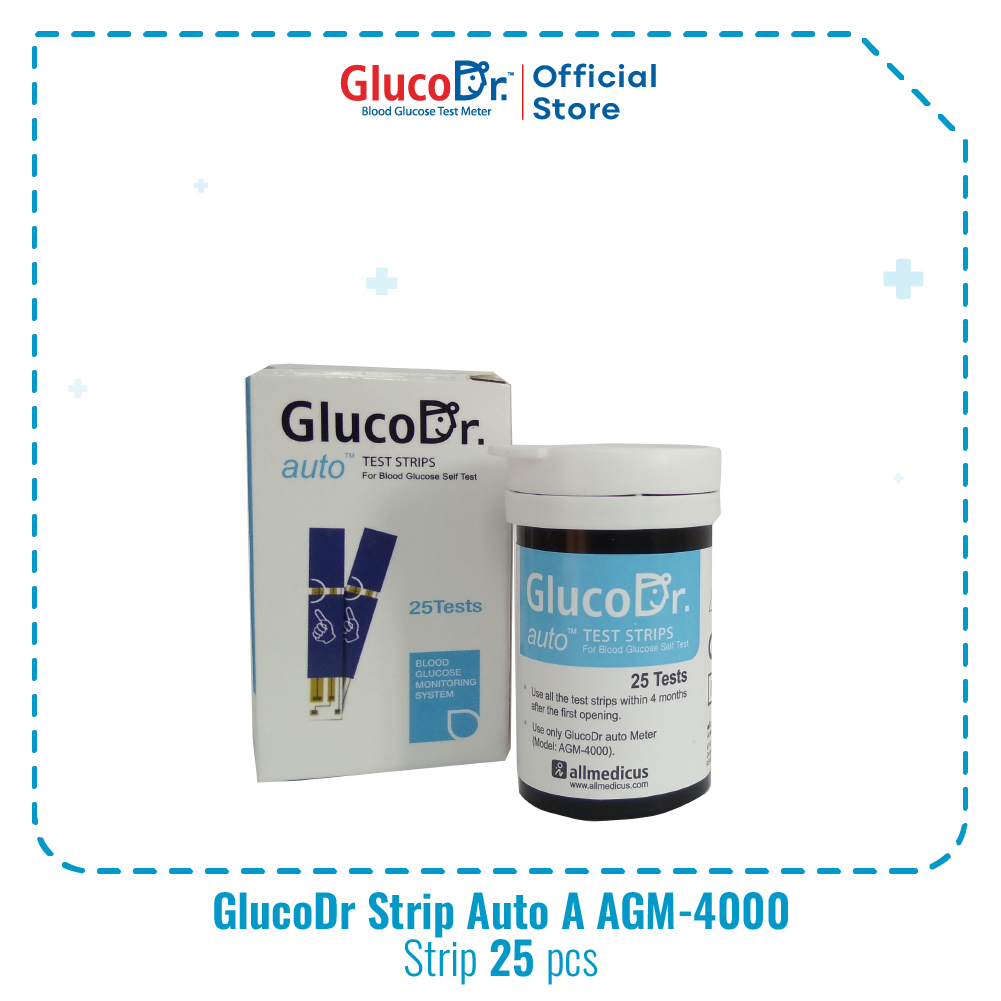 GlucoDr Strip Tes 25 AGM 4000 Auto A – GlucoDr Indonesia